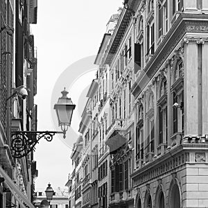 San Lorenzo street in Genoa