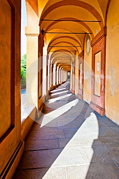 San Luca arcade in Bologna, Italy