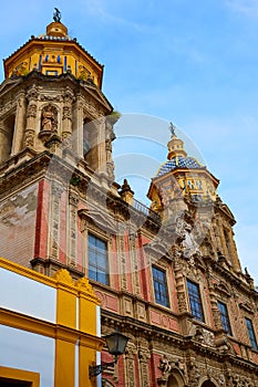 San Luis church facade in Seville of Spain