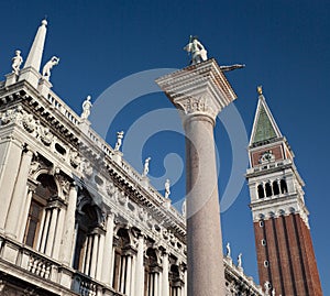 San Marco and Campanile in Venice - Italy