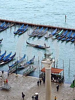 San Marco gondolas. Venice, Italy