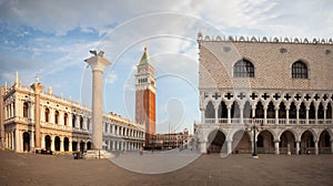 San Marco square with Campanile and Doge Palace