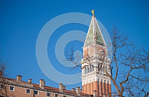 San Marco square with Campanile and Saint Mark\'s Basilica, Venice - Italy