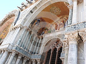 San Marco square with Campanile and San Marco`s Basilica. The main square of the old town. Venice, Veneto Italy