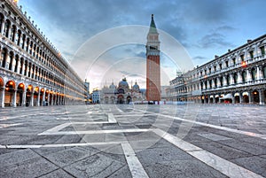 San Marco square at dawn photo