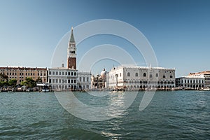 San Marco square in Venice, Italy at the seaside