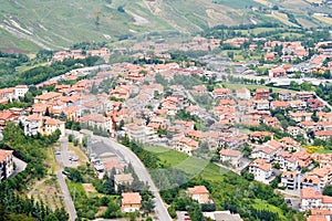 San Marino aerial view