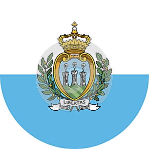 San Marino Flag illustration vector eps