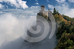 San Marino, Italy. Second tower: the Cesta or Fratta photo