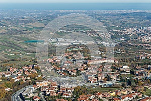 San Marino view from the belvedere