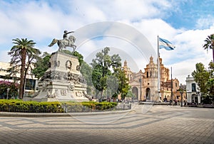 San Martin Square and Cordoba Cathedral - Cordoba, Argentina photo
