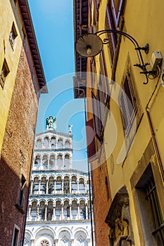 San Michele in Foro in Lucca, Italy photo