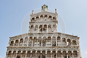 Medievale Chiesa facciata. 