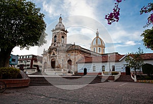 San Miguel Arcangel Church located in the Jaime Rook park in the city of Paipa photo