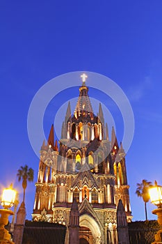 San miguel de allende cathedral in guanajuato II