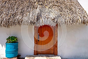 San Miguel de Cozumel, Mexico, Central Plaza and colorful colonial city downtown streets during peak months of high photo