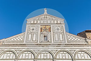 San Miniato al Monte basilica in Florence, Italy.