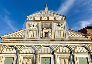 San Miniato al Monte St. Minias on the Mountain basilica in Florence, Italy
