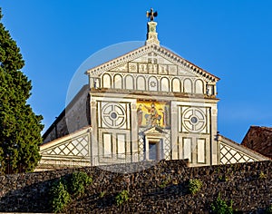 San Miniato al Monte (St. Minias on the Mountain) basilica in Florence, Italy