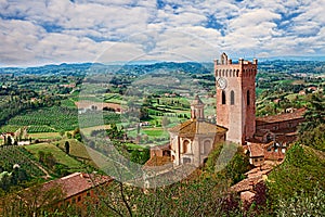 San Miniato, Pisa, Tuscany, Italy: landscape of the countryside