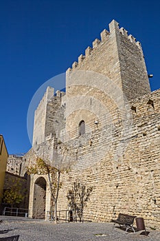 San Miquel city gate in the center of Morella