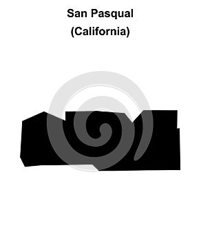 San Pasqual outline map