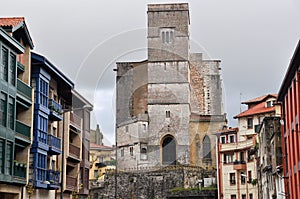 San Pedro church in Zumaia, Guipuzcoa, Basque Country (Spain)