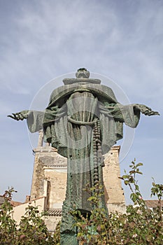 San Pedro de Alcantara statue, Alcantara, Spain photo
