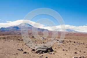 San pedro de Atacama desert landscape, Chile photo