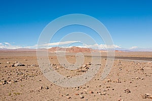 San pedro de Atacama desert landscape, Chile photo