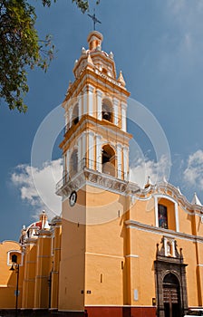 San Pedro de Cholula Orange Church Mexico