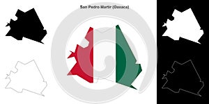 San Pedro Martir outline map