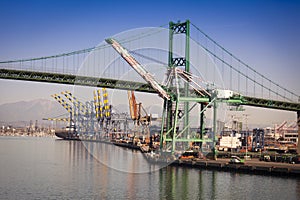 San Pedro Ship Yard and Bridge photo