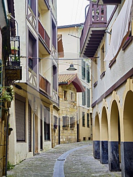 San Pedro street of Pasaia. Guipuzcoa, Spain photo