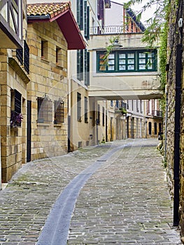 San Pedro street of Pasaia. Guipuzcoa, Spain