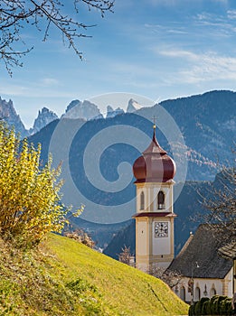 San Pietro di Laion, Bolzano, Italy. The Church.