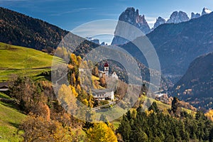 San Pietro di Laion, Bolzano, Italy. The Church.