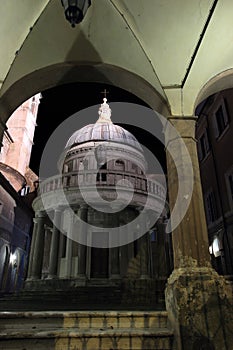 San Pietro in Montorio at night, Rome, Italy