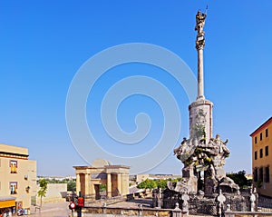 San Rafael Monument in Cordoba, Spain