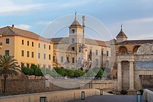 San Rafael triumphal monument and Episcopal Palace - Cordoba, Andalusia, Spain