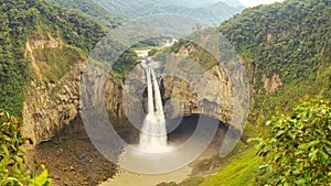 San Rafael Waterfall In Ecuador