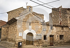 San Ramon hermitage in Fuentes Claras town, province of Teruel, Aragon, Spain photo