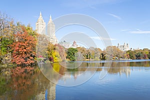 San Remo appartments from the East side of The Lake in Central P