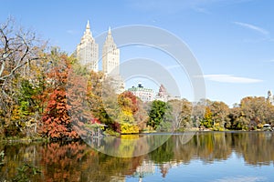 San Remo appartments from the East side of The Lake in Central P