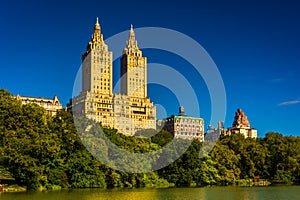 The San Remo and The Lake seen at Central Park, Manhattan, New Y photo