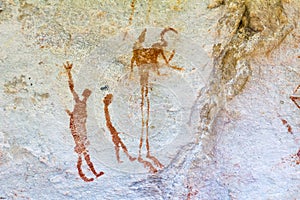 San rock art in Cederberg Mountains South Africa