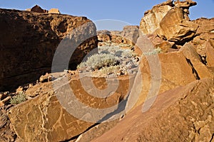 San rock art at Twyfelfontein, Namibia