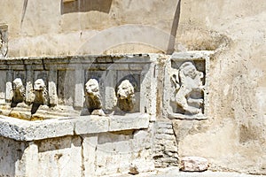 San Rufino fountain in Assisi, Umbria, Italy