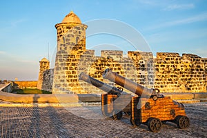 San Salvador de la Punta Fortress in havana, cuba photo
