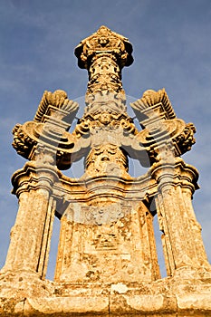 San Saturio statue, Madonna of Miron hermitage, Soria (Spain)